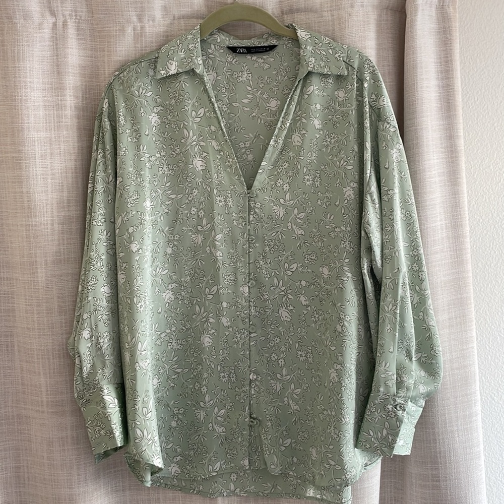 Zara silk blouse
